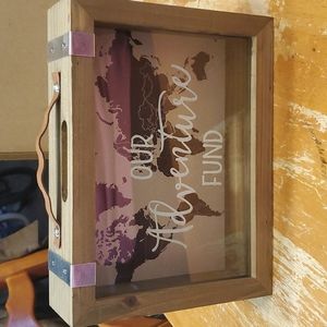Rustic wedding honeymoon fund box